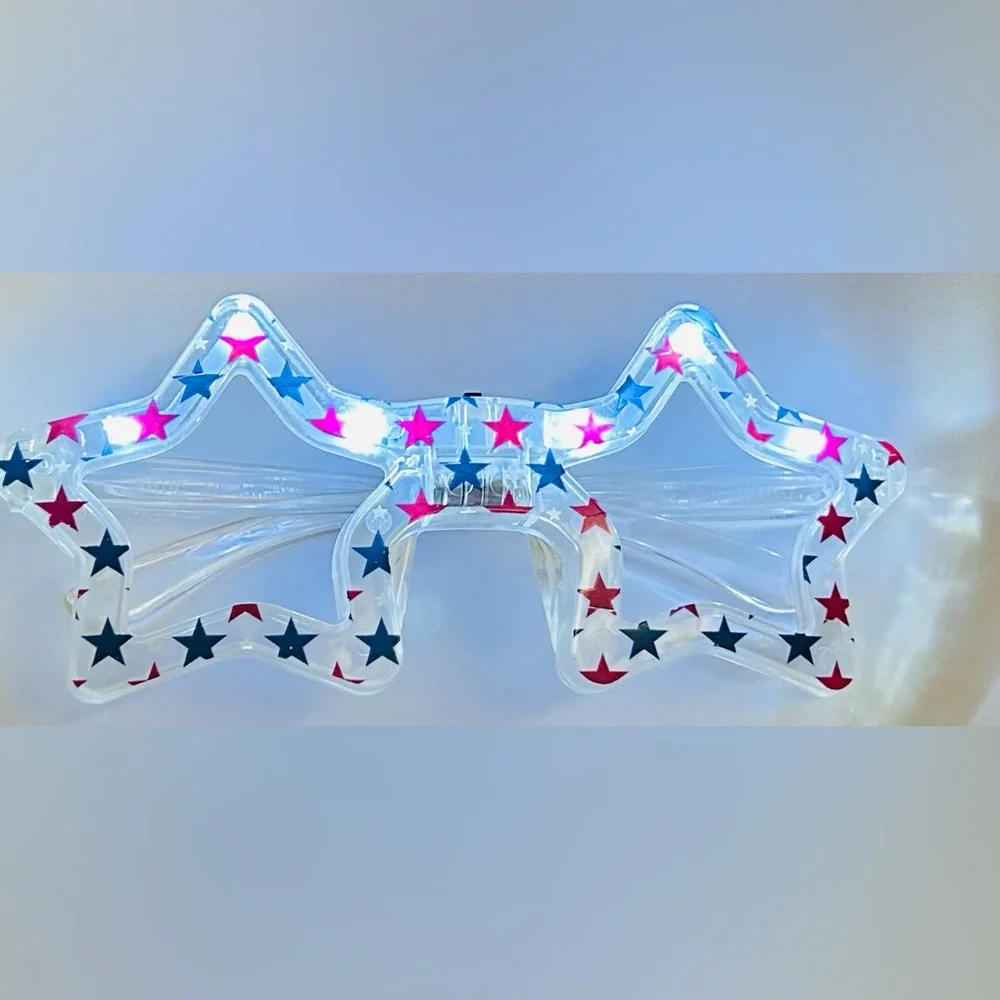 New Patriotic Star Shaped Sunglasses Boys Girls Unisex